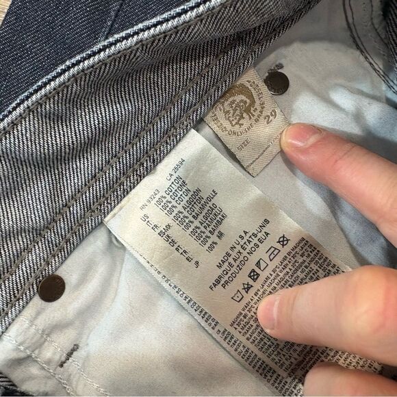 Men’s Diesel Waykee Regular Straight Dark Blue Jeans 29 x 30 - Picture 8 of 14